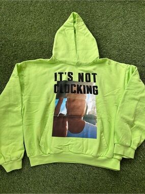 Justin Bieber Skylrk Coachella It’s Not Clocking Hoodie Faceless Error Size M